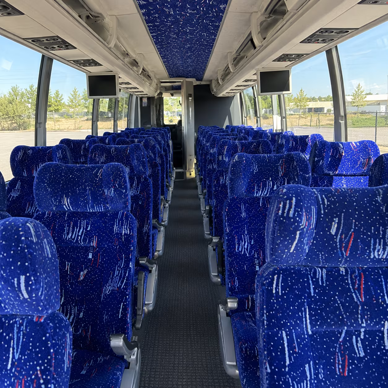40-56 Passenger Charter Bus Inside