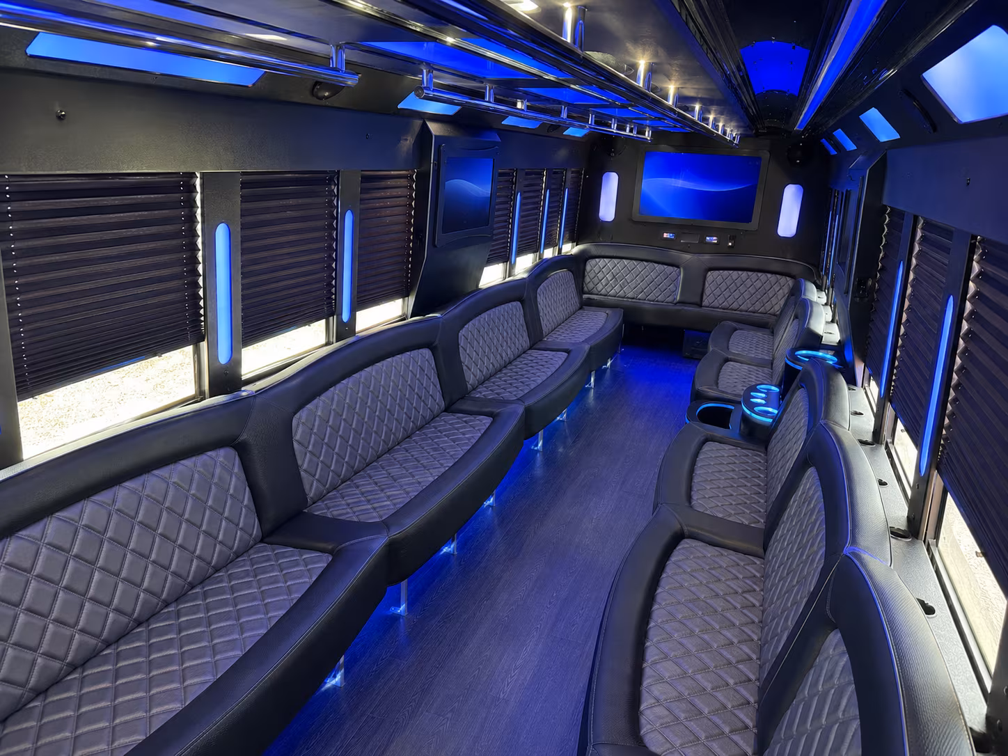 Laredo Bachelor & Bachelorette Transportation party bus exterior