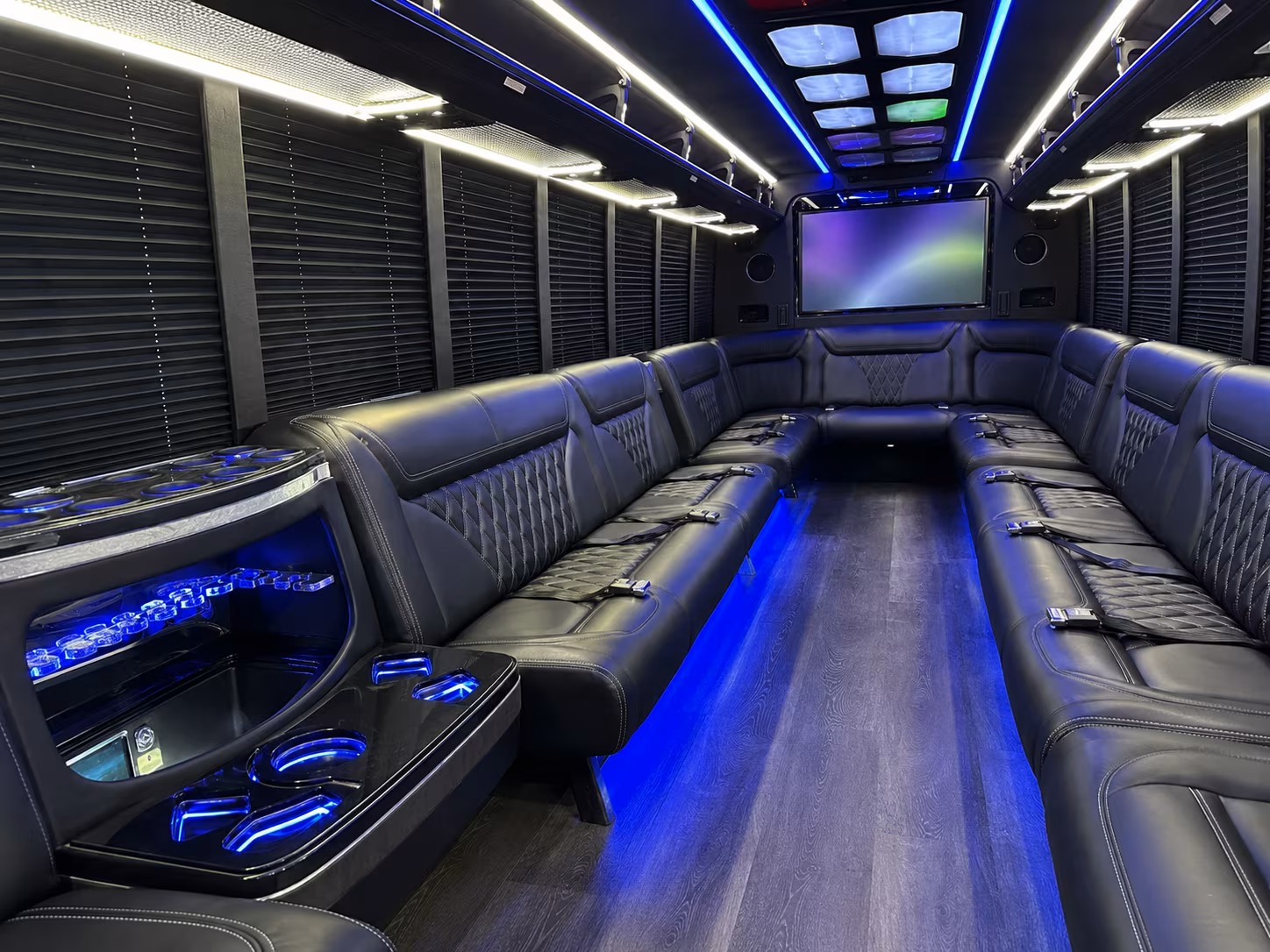 Laredo Bachelor & Bachelorette Transportation party bus exterior