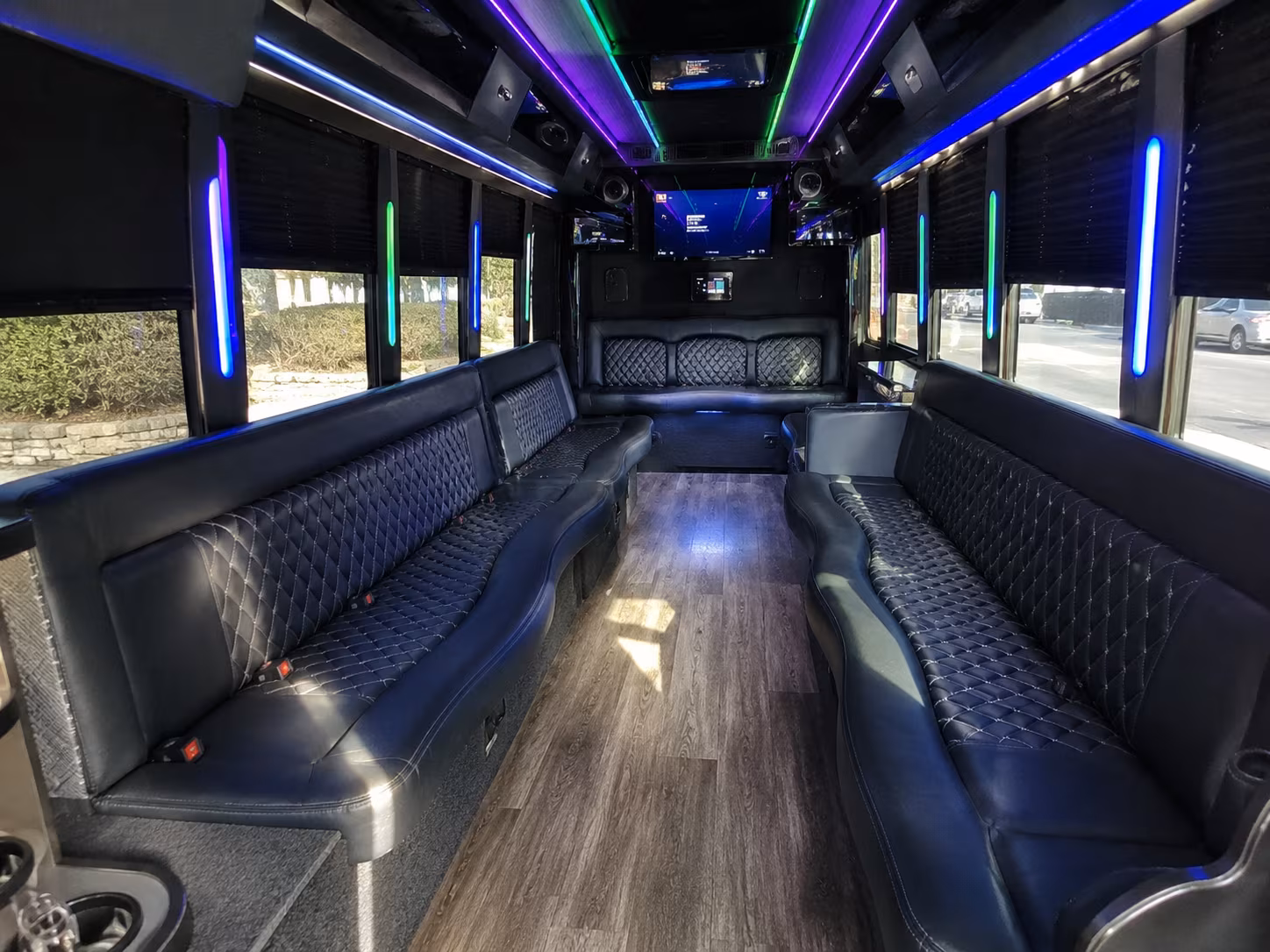 Laredo Prom & Homecoming Transportation party bus exterior