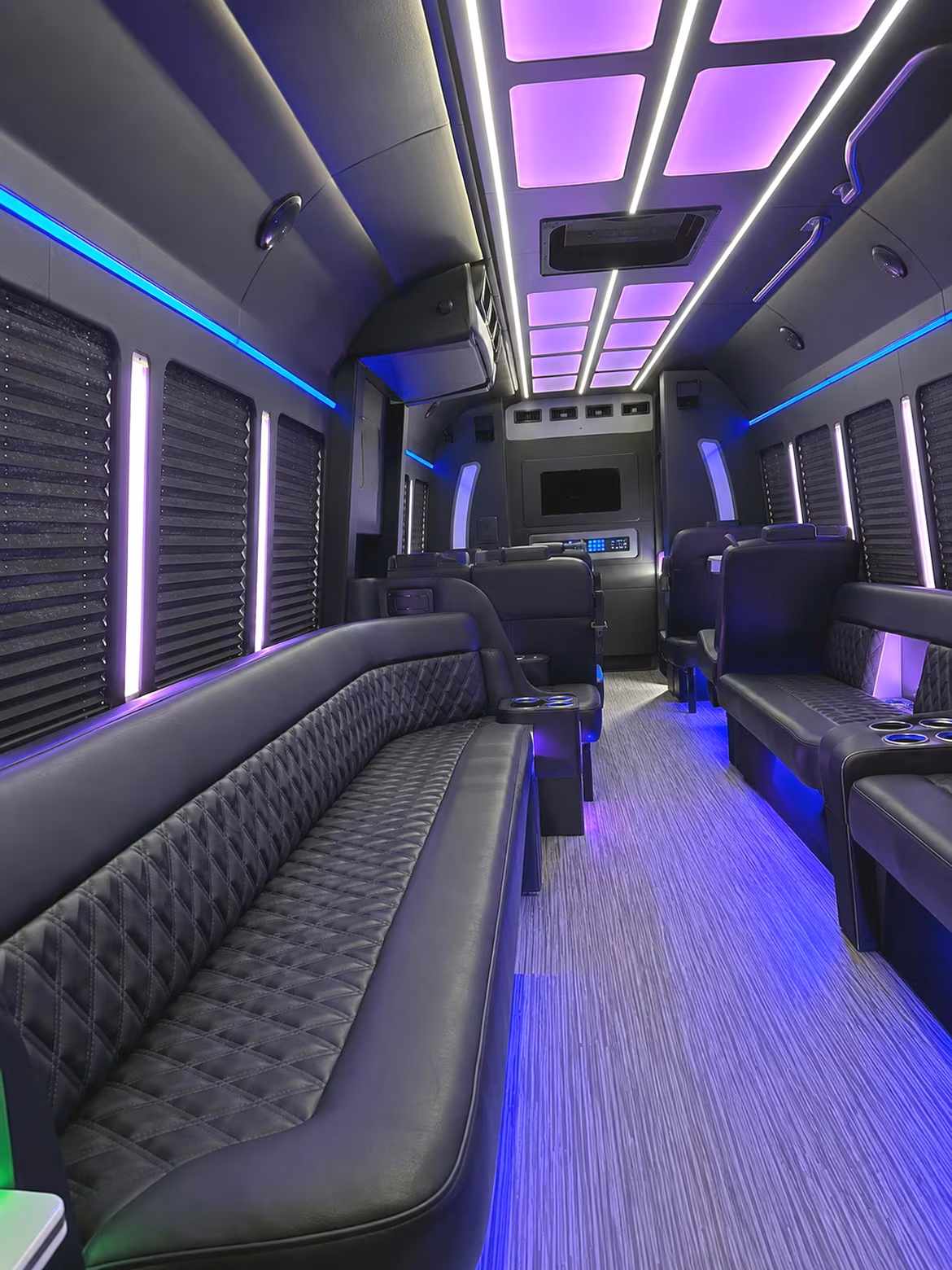 Laredo Prom & Homecoming Transportation party bus interior