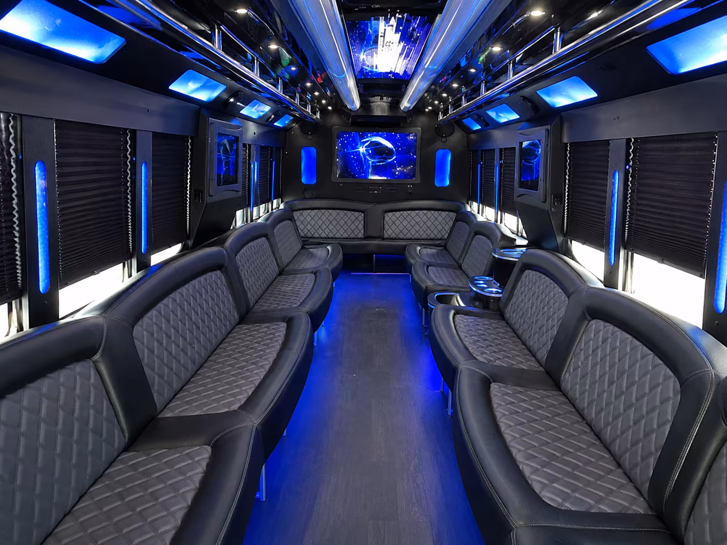Laredo Sporting Event Transportation party bus exterior