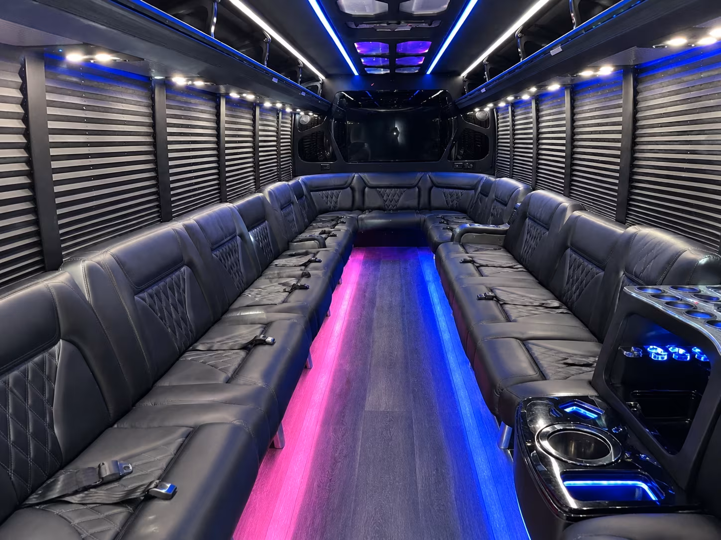 Laredo Sporting Event Transportation party bus exterior