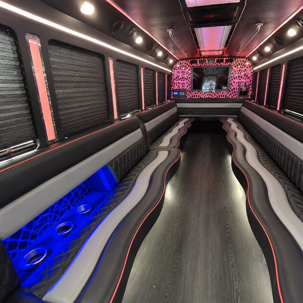 Laredo Sporting Event Transportation party bus exterior