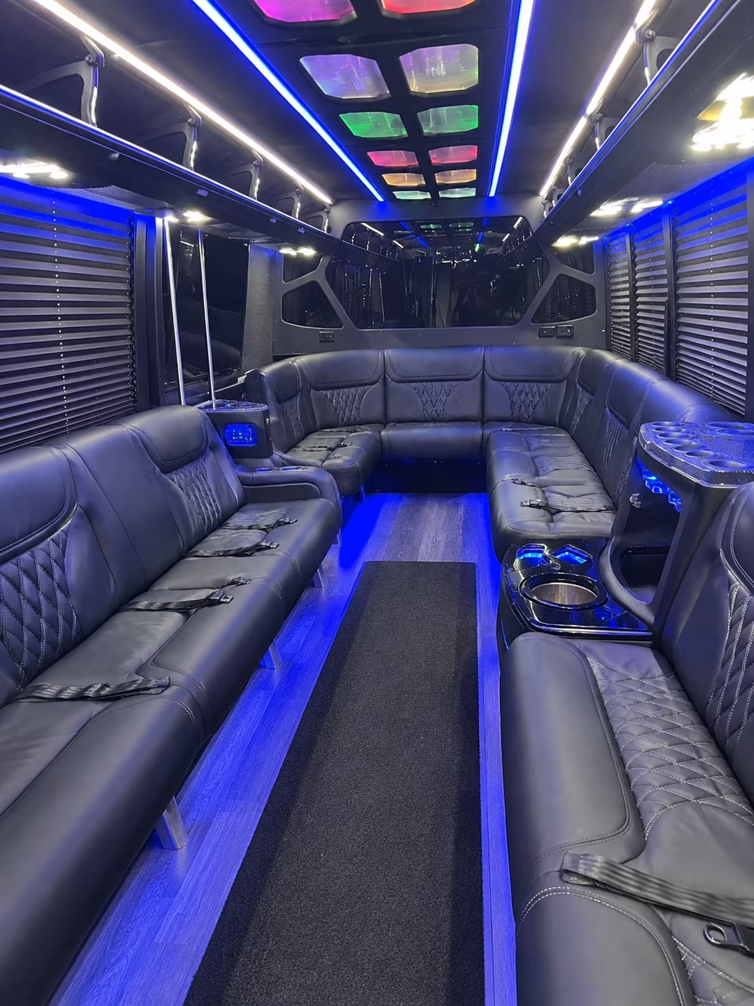Laredo Sporting Event Transportation party bus interior