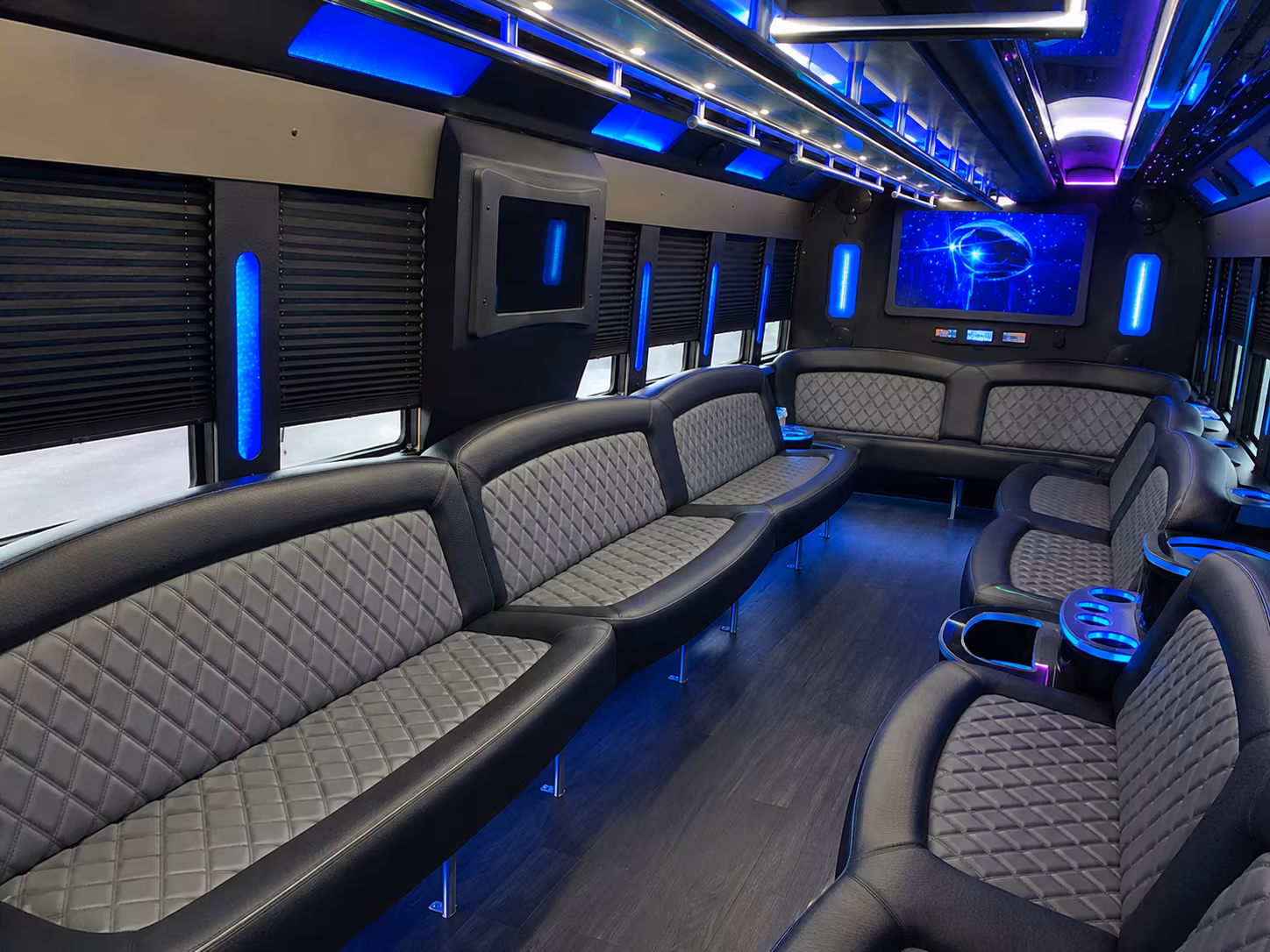 Laredo Wedding Transportation party bus exterior