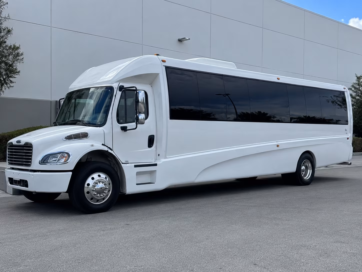 Laredo Wedding Transportation party bus exterior