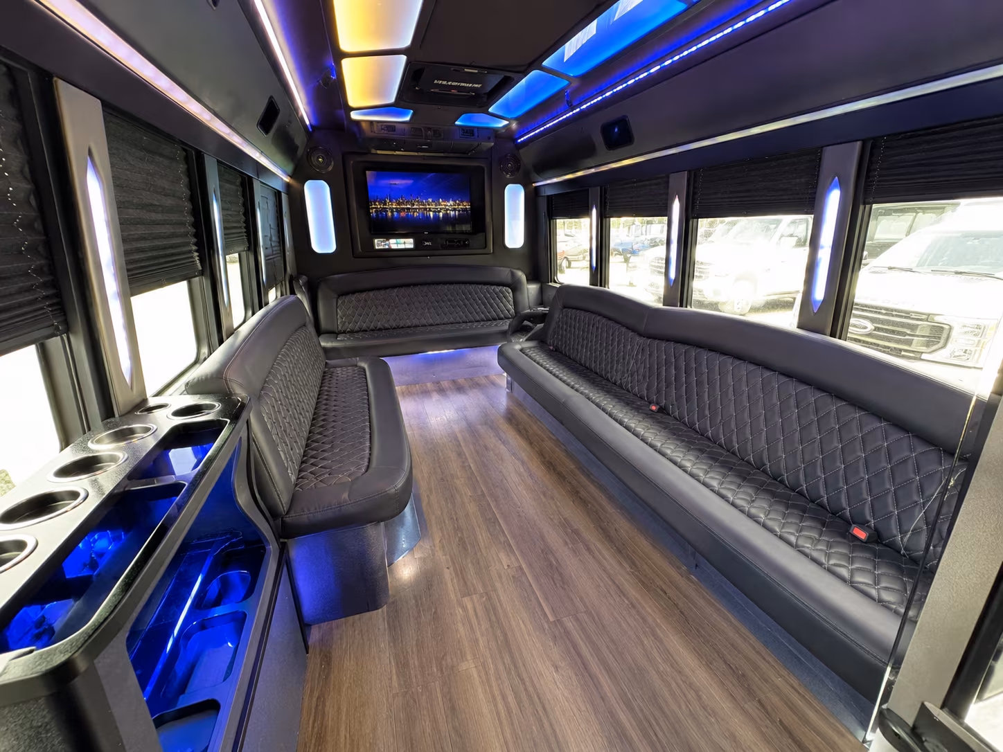Laredo Winery Tour & Pub Crawl Transportation party bus interior
