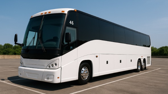 Exterior of Charter Bus Company Austin's 40 Passenger Party Bus in Austin