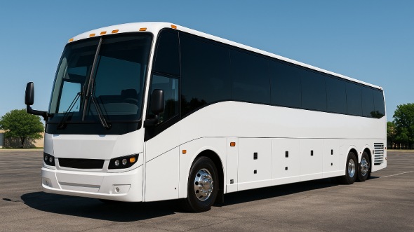 Exterior of Charter Bus Company College Station's 40 Passenger Party Bus in College Station