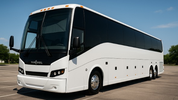 Exterior of Laredo Party Bus Company's 40 Passenger Party Bus in Laredo