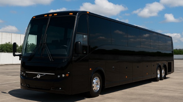 Exterior of Charter Bus Company McAllen's 40 Passenger Party Bus in McAllen