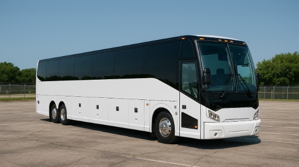Exterior of Charter Bus Company McAllen's 50 Passenger Party Bus in McAllen