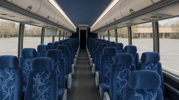 Interior of Charter Bus Company Laredo's 51 Passenger Charter Bus in Laredo