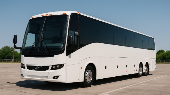 Exterior of Charter Bus Company Laredo's 55 Passenger Charter Bus in Laredo
