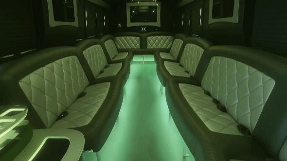 laredo 30 passenger party bus inside